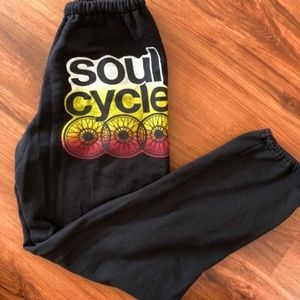 SoulCycle Sweatpants Joggers w/ Tie Dye Wheels